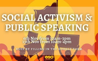 ESO launches Social Activism and Public Speaking Workshop and Campaign