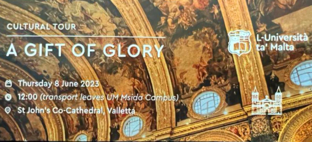 Opportunity to visit ‘A Gift of Glory’ seized upon by University of Malta Staff and Students